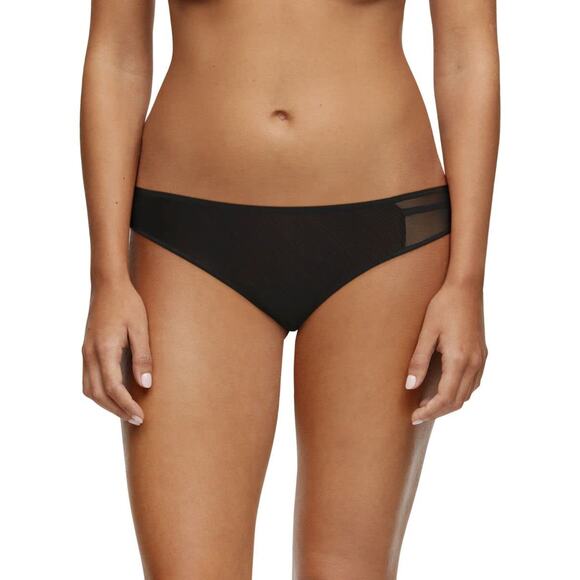 Passionata by Chantelle Nais Brief Knit Tulle Underwear Black Size S - Picture 1 of 4
